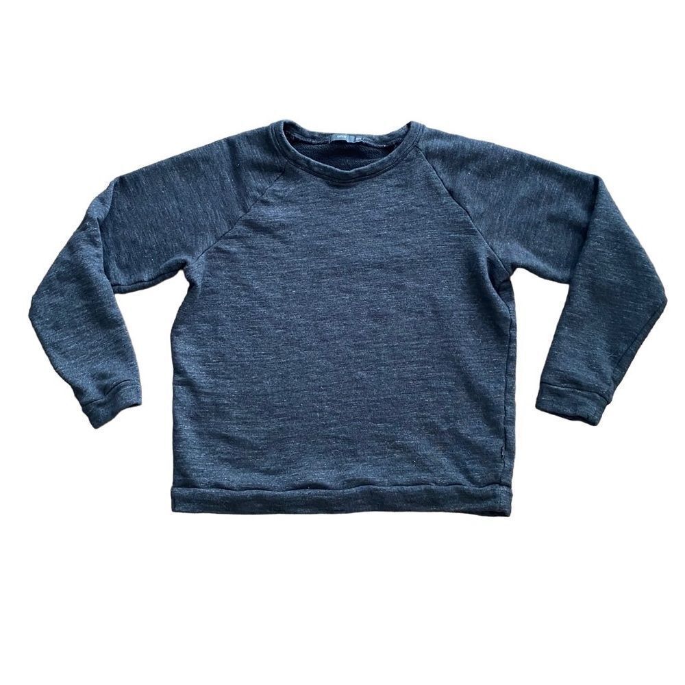 Onia Crewneck Sweatshirt Spaced Dyed Charcoal Grey Medium